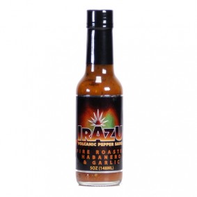 Irazu Fire Roasted Habanero & Garlic Crushed Pepper Sauce